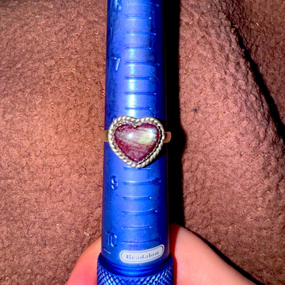 Sterling Silver Crystal Heart Ring